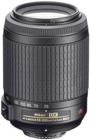 Nikon 55-200mm f/4-5.6G ED IF AF-S DX VR [Vibration Reduction] Nikkor Zoom Lens Bulk packaging (White box, New)