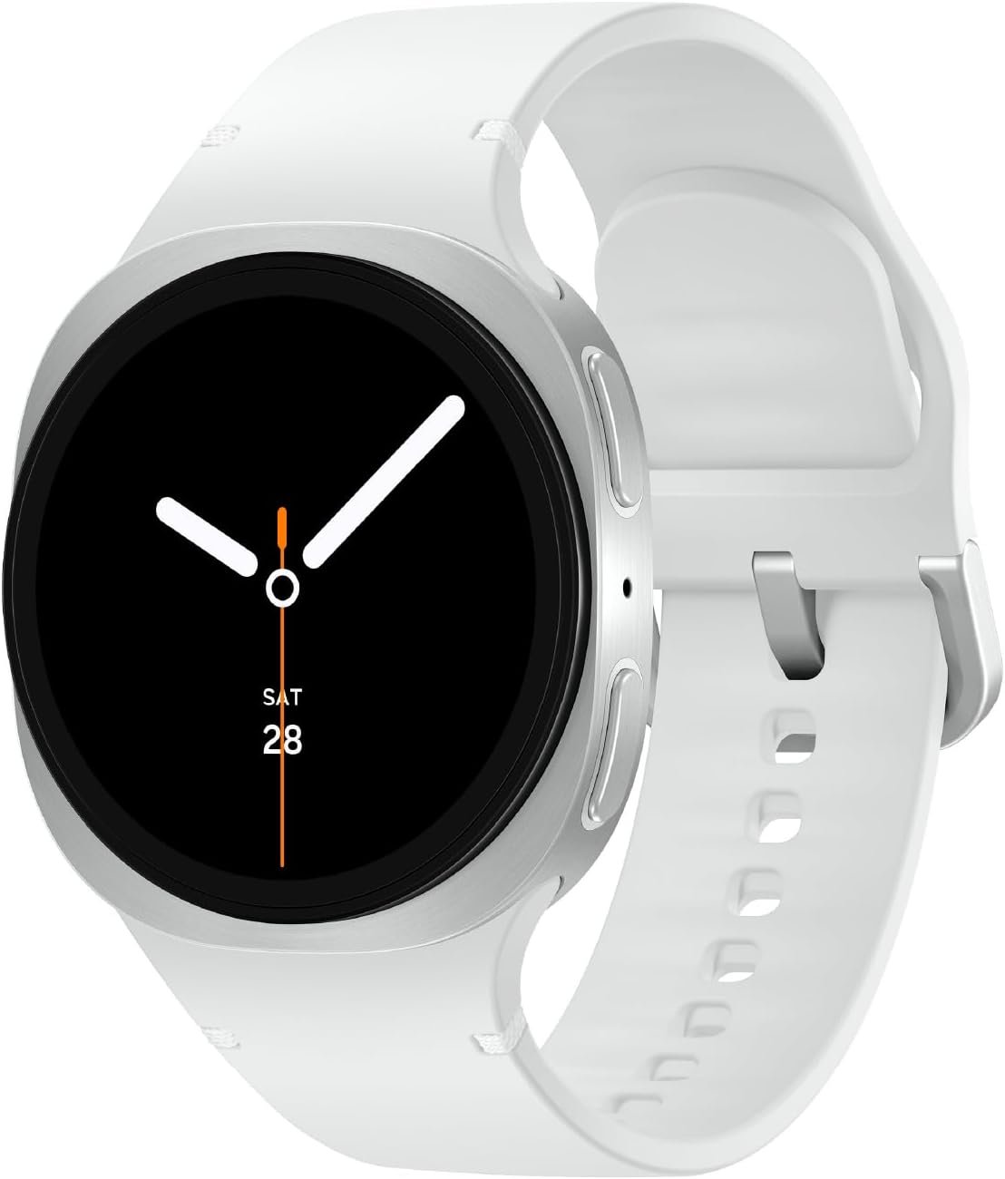 Samsung Galaxy Watch 8 (2025) 40mm Bluetooth Smartwatch, Cushion Design, GPS Fitness Tracker, Sleep Coaching, Running Coach, Energy Score, Heart Rate Tracking, Silver [US Version, 2 Yr Warranty]
