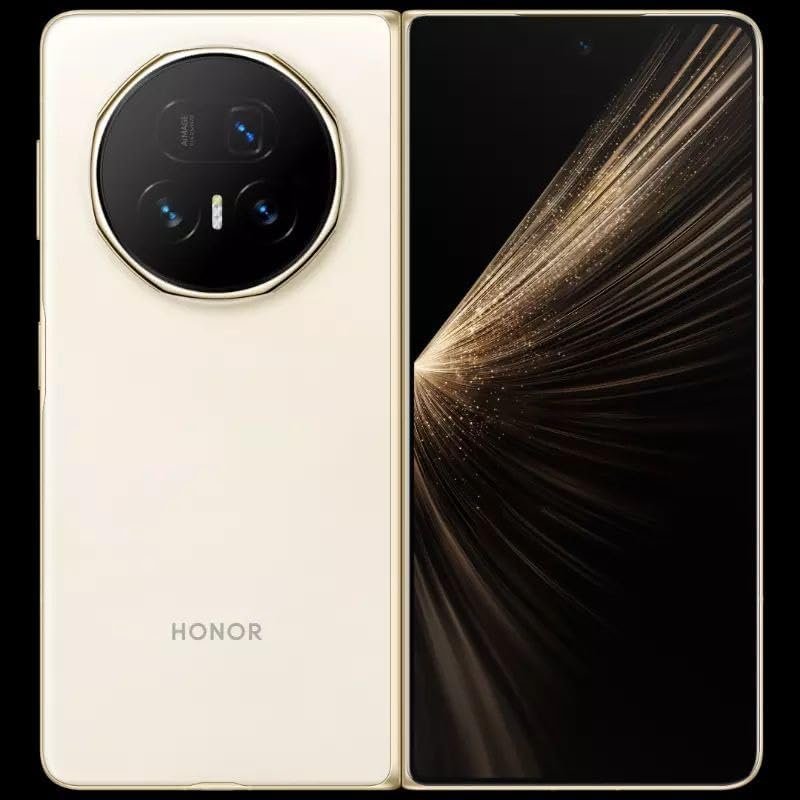 HONOR Magic V5 5G ​MBH-N49​ Smartphone ​(​GSM​, International Version) Android 15 | Triple Rear Cameras (50MP+50MP+64MP) | 16G RAM 512G ROM | 7.96″​ (​​Ivory White​ – Exclusive Colour)
