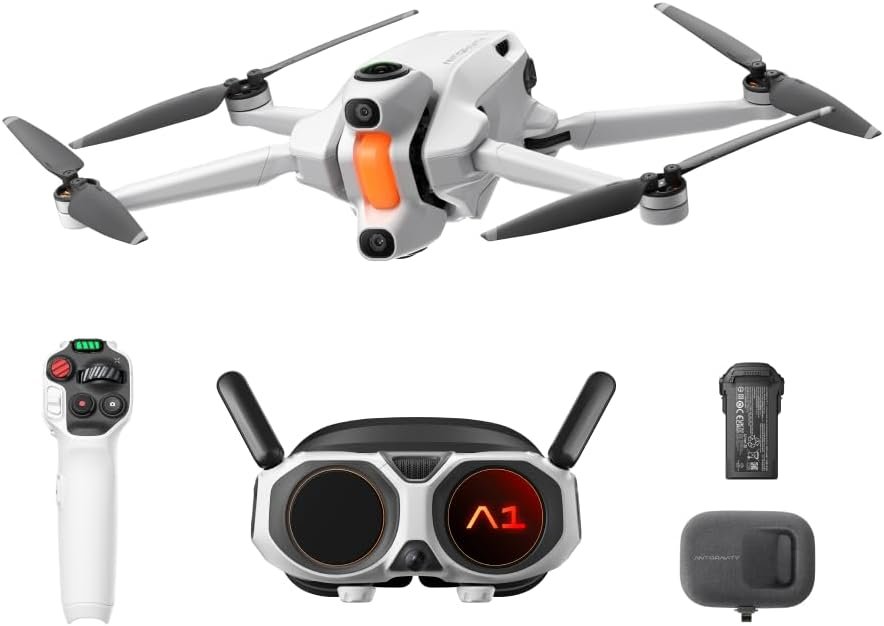 Antigravity A1-360 Drone with Camera 8K, Immersive goggles, Point-to-Fly Motion Control for Adults & Beginners, Obstacle Avoidance, 249g & Foldable, Deep Track, Auto Return, Auto Edit