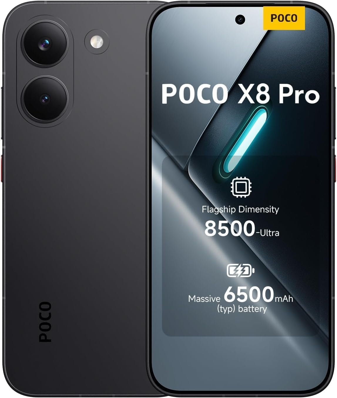 XIAOMI Poco X8 PRO 5G Ai (Compatible with Tmobile Mint Tello & Global) (256GB + 8GB) 6.59″ 50MP Gamers Phone NFC Dual sim Unlocked Model 2511FPC34G Liberado (Black) | 50MP Cam, 2511FPC34G