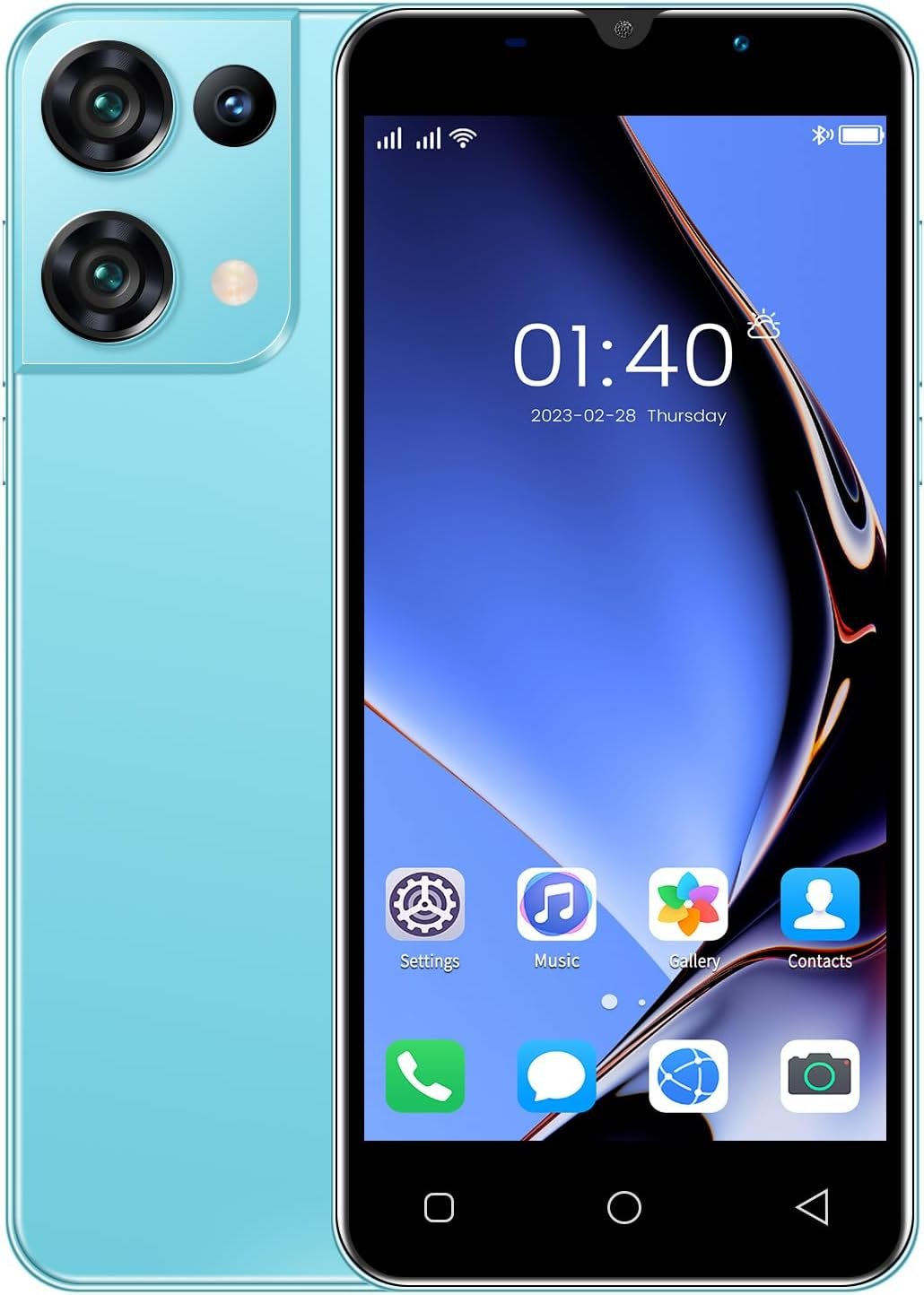 Unlocked Cell Phone, 6.0 Inch Android 13 Smart Phones 2+16G, 3050mAh Long Battery Life, Dual Sim Mobile Phones HD Display Smartphone (Blue)