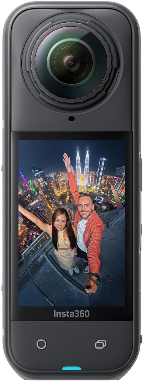 Insta360 X5 – Waterproof 8K 360° Action Camera, Leading Low Light, Invisible Selfie Stick Effect, Rugged and Replaceable Lens, 3-Hour Battery, Built-in Wind Guard, Stabilization, Triple AI Chip Design