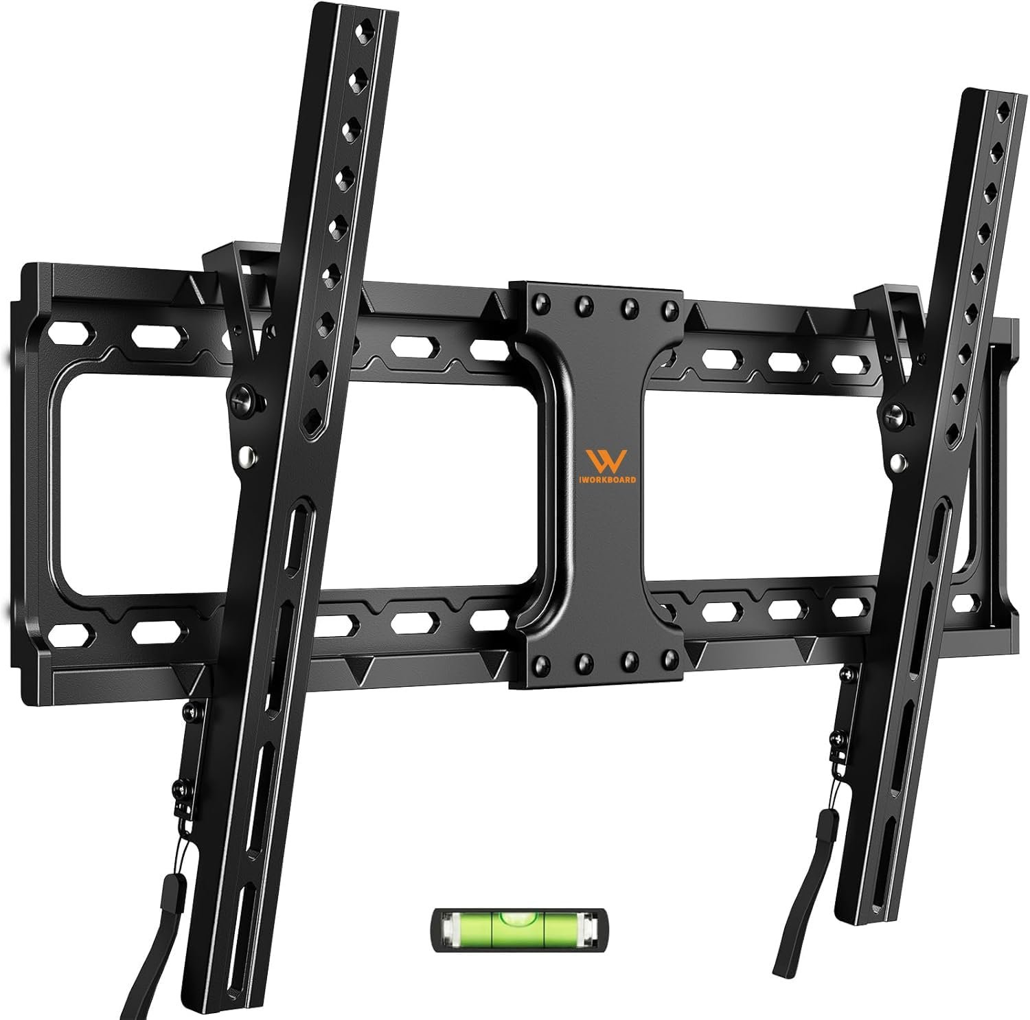 IWORKBOARD 55 65 75 85 inch Tilting TV Wall Mount for 32-90 ” TVs, Low Profile TV Mount Bracket, Safe Lock & Quick Release, Max VESA 600x400mm, 24 inch Studs,132 lbs, Fit Most 55+ 75+ 85+ 86 TVs