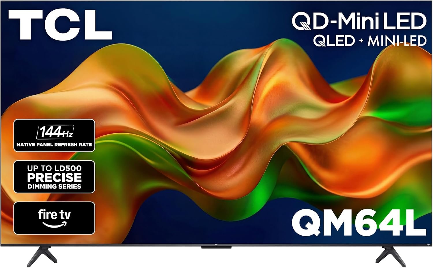 TCL Amazon Exclusive 65 Inch Class QM64L Series | Mini LED QLED 4K HDR Smart Fire TV | 65QM64L, 2026 | 120Hz-144Hz High Brightness, Dolby Vision Atmos, Alexa+ Voice Remote AI Streaming Television