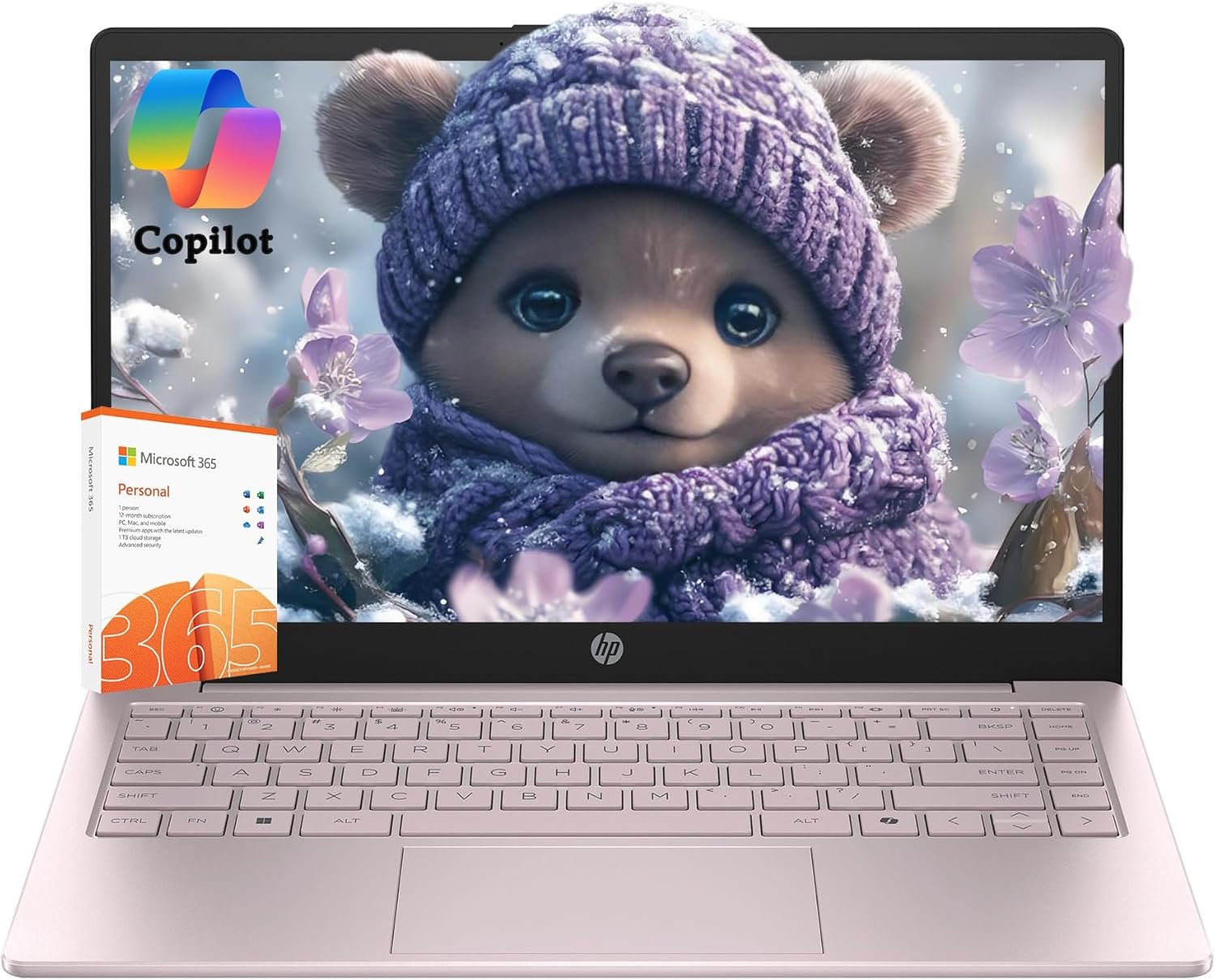 HP Ultrabook Laptop with Copilot AI • Microsoft 365 • 16GB RAM • 512GB SSD + 128GB Storage • Intel 4-Core CPU • WiFi 6 • Windows 11 • 2026 Edition