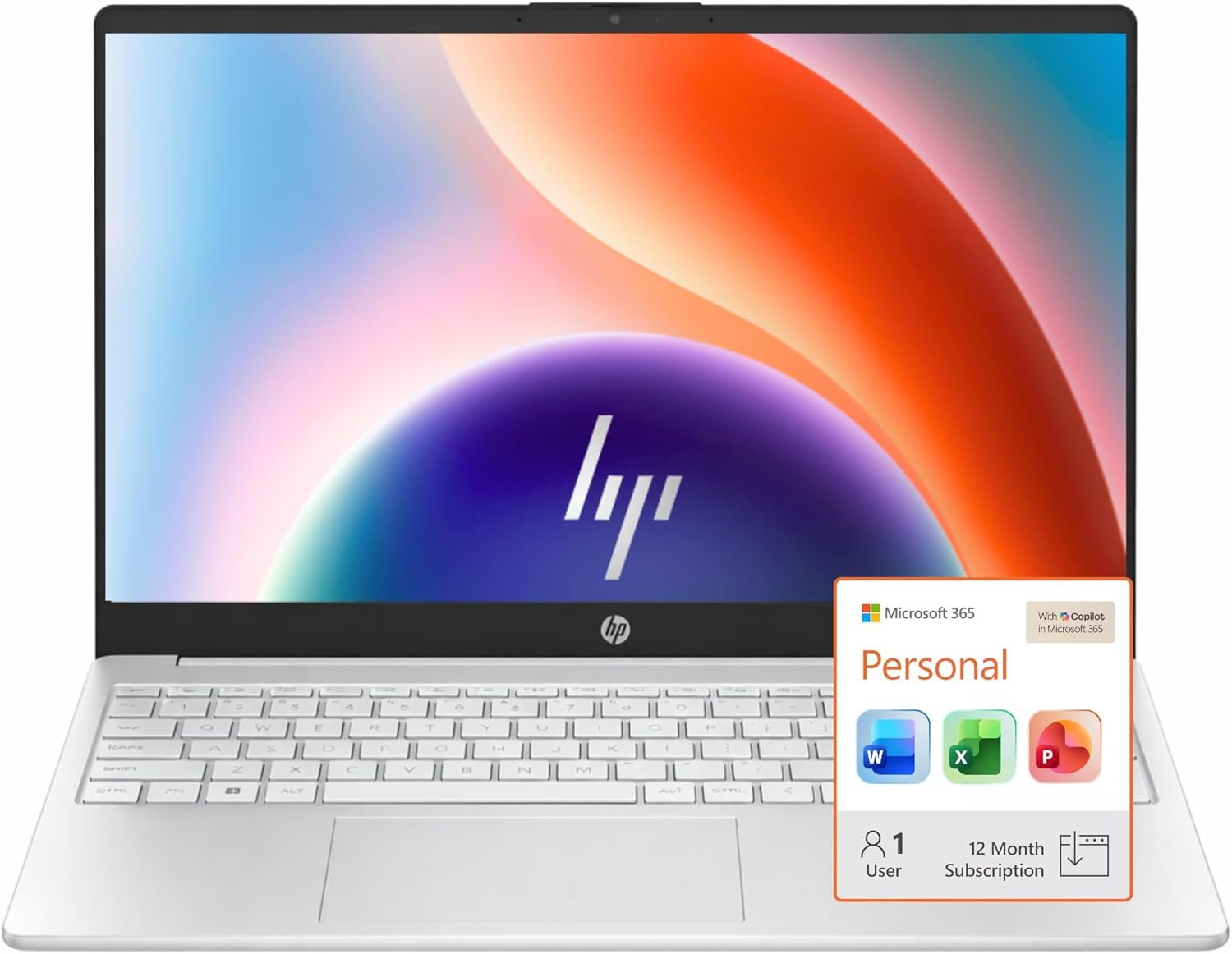 HP Ultrabook Laptop • Microsoft 365 • 8GB RAM • Intel 13th 4-Cores N100 • 128GB SSD Storage • Win 11 • no Mouse • Sliver | Everyday Essential and High Performance