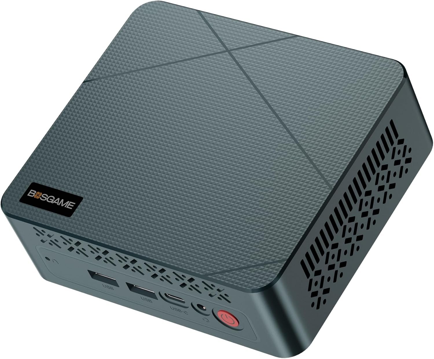 BOSGAME E2 Mini PC, AMD Ryzen 5 3500U (up to 3.7GHz), 16GB DDR4 RAM 512GB NVMe SSD, Desktop Computer 4K Triple Display via Dual HDMI & USB-C, WiFi 5, BT 5.0, Small Form Factor Business Office PC