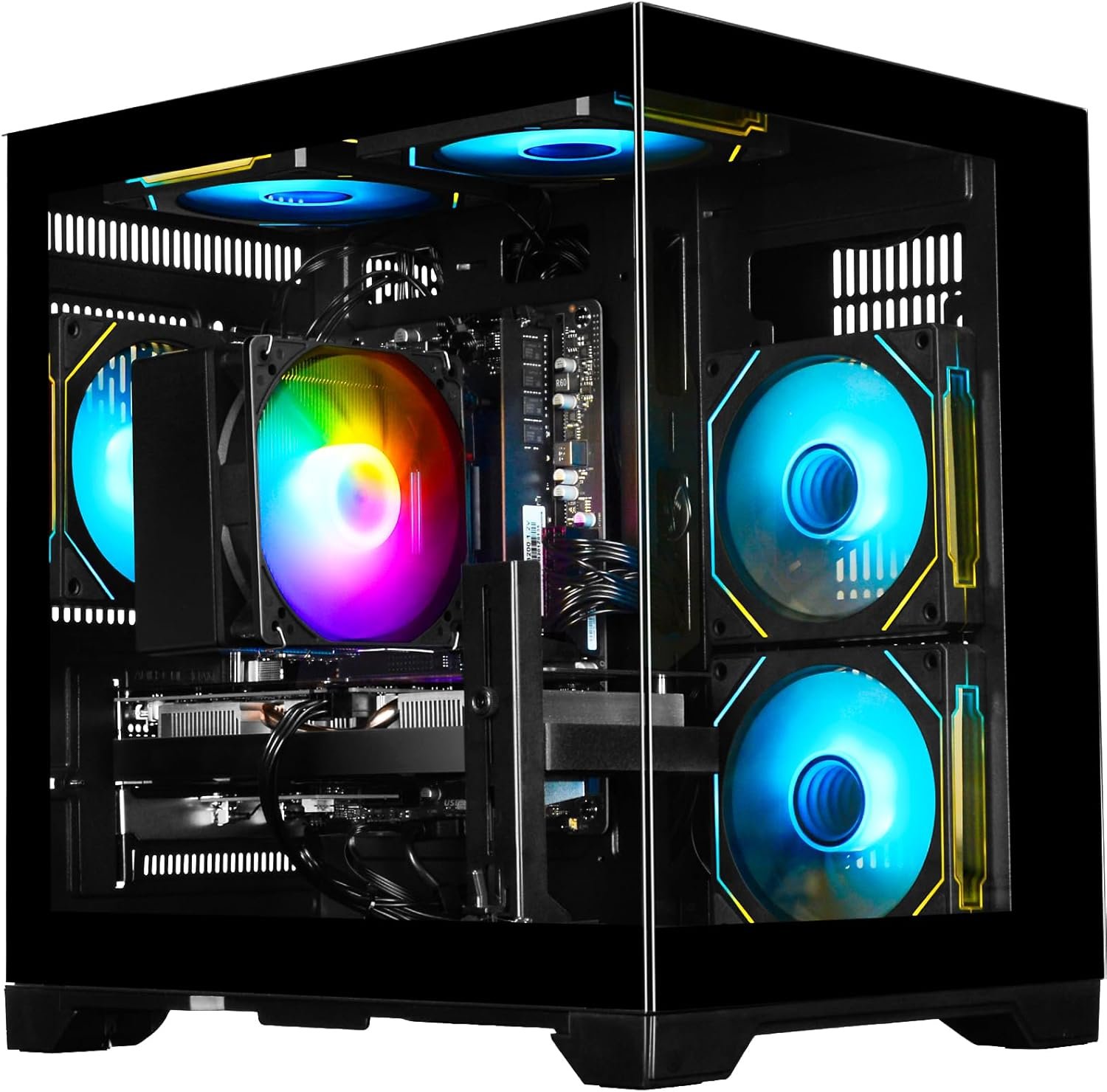 Gaming Desktop PC – Ryzen 5 4500, GeForce RTX 3050, 16GB DDR4 RAM, 512GB NVMe SSD, WiFi 6 – Desktop for Gaming, Streaming, School, Home Office & Everyday Use