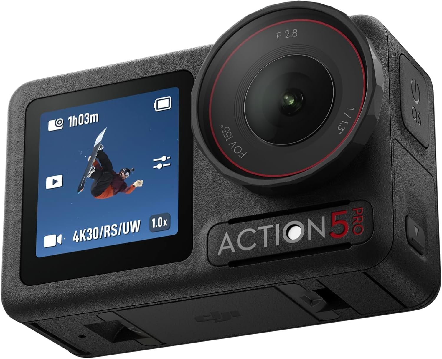 DJI Osmo Action 5 Pro Essential Combo, Waterproof Action Camera with 1/1.3″ Sensor, 4K/120fps Video, Subject Tracking, Stabilization, Dual OLED Touchscreens, 47GB Built-in Storage, Vlogging Camera