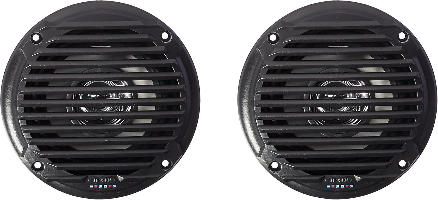Jensen MS5006BR Black 5.25″ Dual Cone Waterproof Speakers