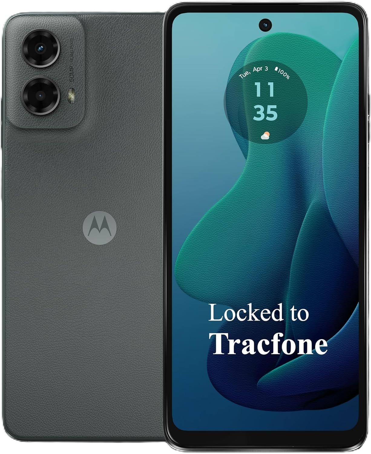 Tracfone Motorola Moto g 5G (2024) [Activation Promotion] Locked Prepaid Smartphone, 128GB, Gray – Includes $20 Unlimited Talk, Text, & 4GB Data 30-Day Plan