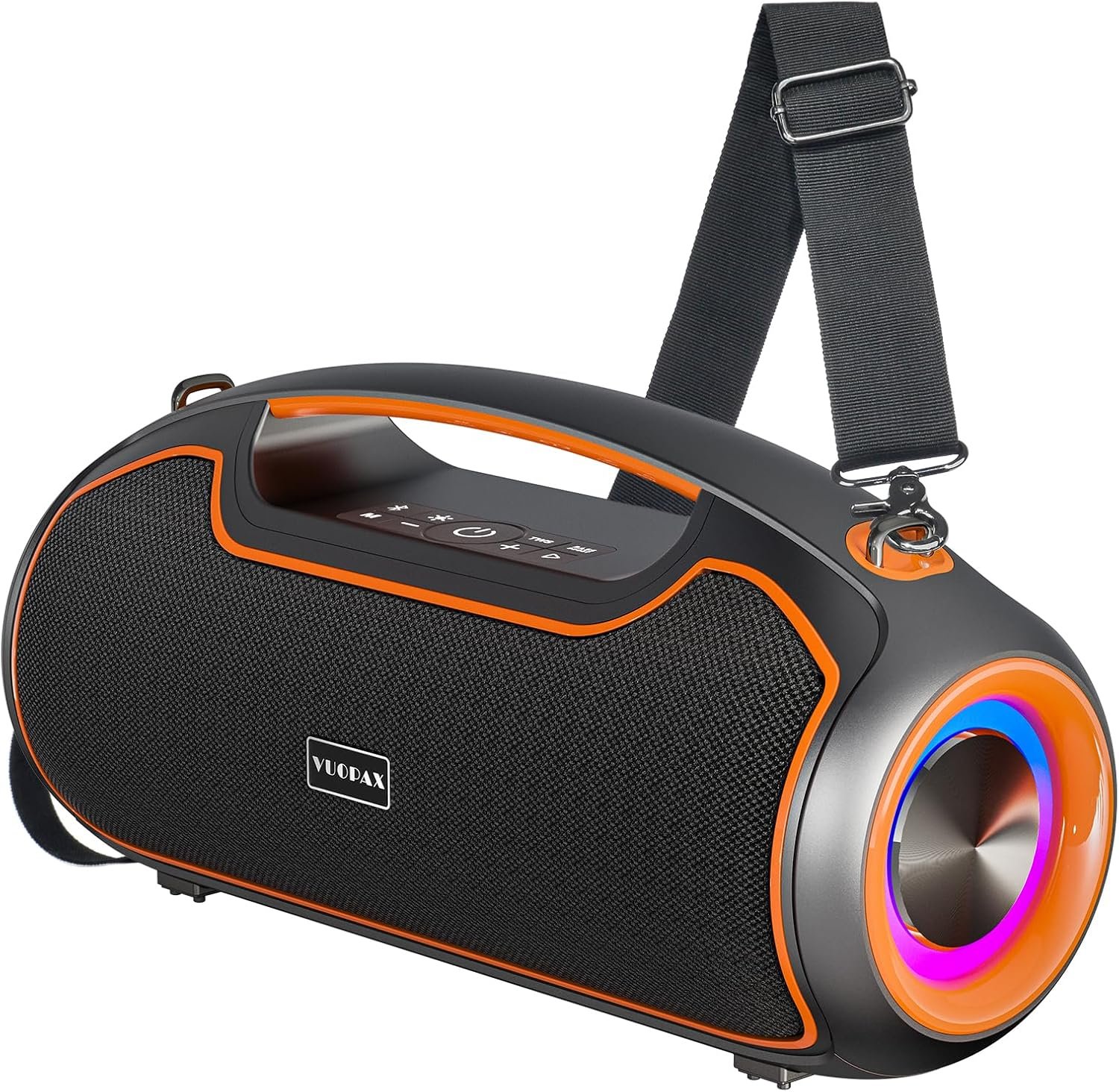 Upgrade Portable Bluetooth Speakers Wireless, 200W PEAK Loud Outdoor Speaker with Deep Bass, IP65 Waterproof, BT5.4, USB-C, RGB Lights, for Party, Camping, Beach, Large Workshop, Garage, 24H Playtime