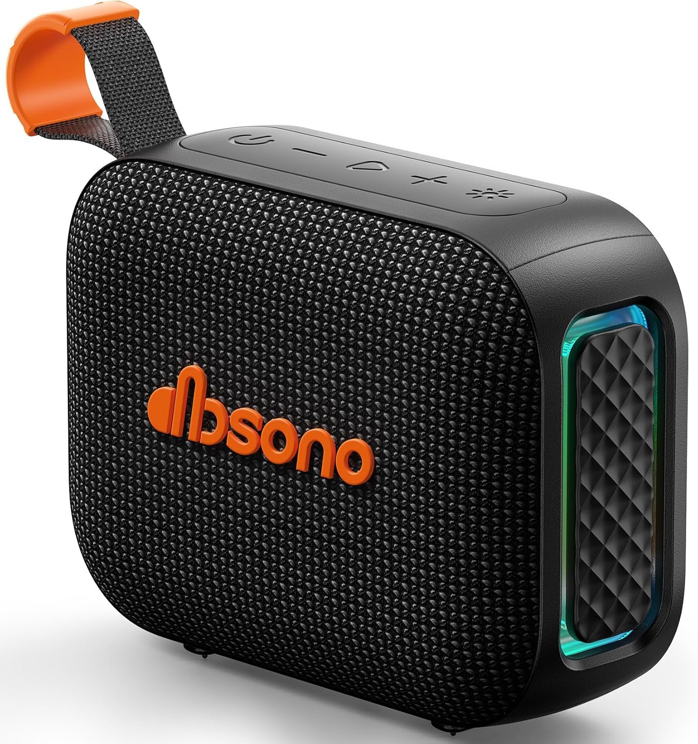 Portable Bluetooth Speaker Waterproof Gift: IPX5 HD Sound Up to 24H Playtime, TWS Pairing, LED Light, Outdoor Speaker for Beach/Pool/Travel/Essentials, Back to School Gifts for Adult Teen-Black