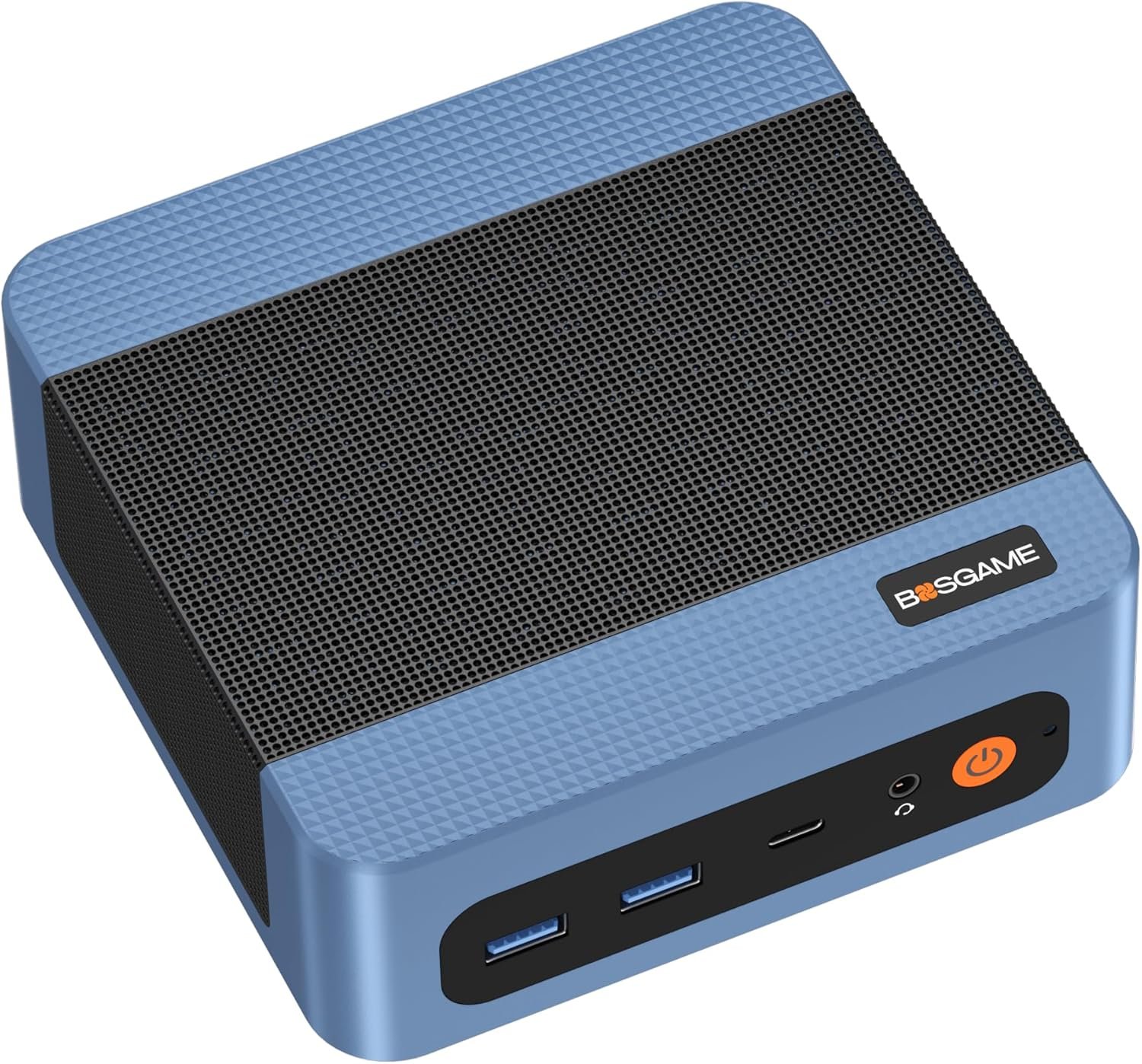 BOSGAME E5 11 Pro Mini PC Ryzen, 5300U 4-core 8-Thread, Dual LAN Desktop 8GB DDR4 256GB SSD Computers, Triple Displays HDMI 2.0×1, DisplayPortx1, USB-C x1, Wi-Fi 5, BT 5.0