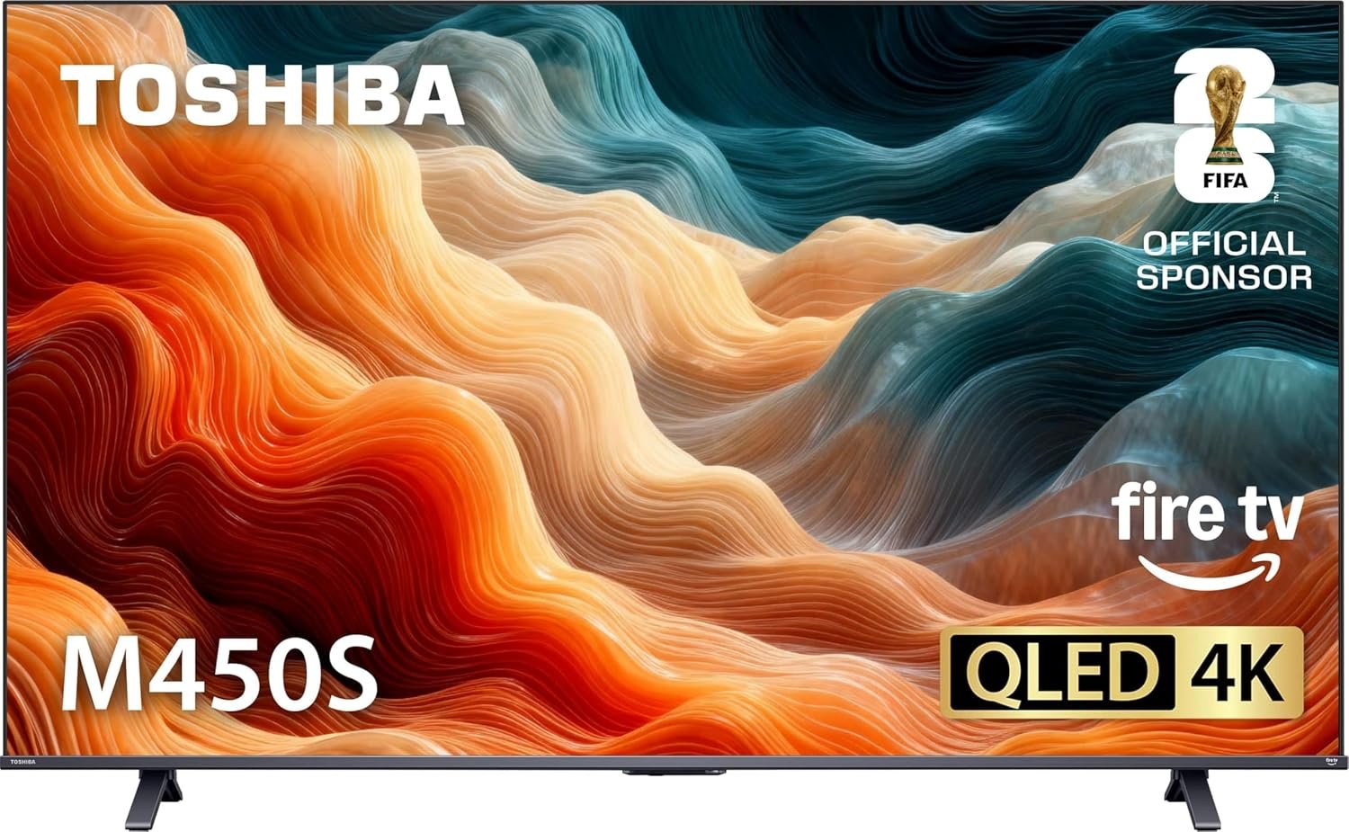 TOSHIBA 43″ Class M450 Series QLED 4K UHD Smart Fire TV, Voice Remote with Alexa, Stream Live TV Without Cable