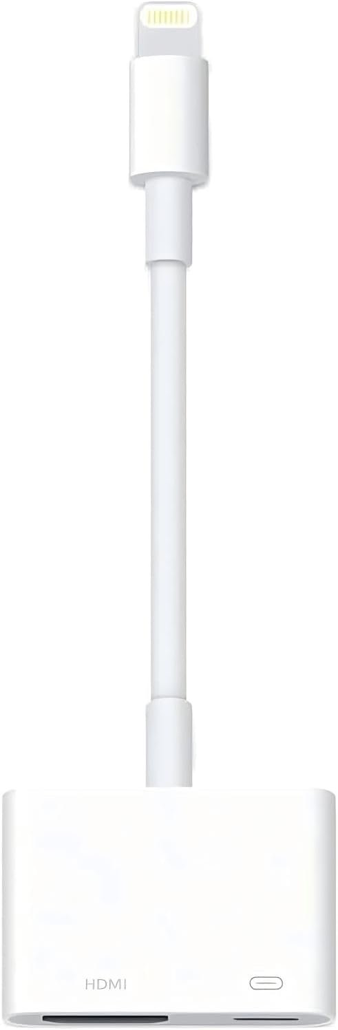 Lightning to HDMI Adapter for iPhone, [Apple MFi Certified] Digital AV Dongle, 1080P Sync Screen Cable with Lightning Charging Port for iPhone, iPad to TV/Projector/Monitor No Need Power Supply