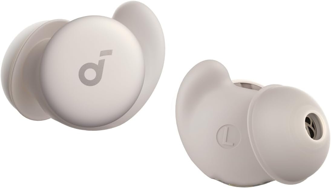 Soundcore Sleep Earbuds Set by Anker with Comfortable Ear Tips and Wings | 30 dB High-Frequency Noise Reduction, Side Sleeper Comfort, 80H Playtimae, Stream Content via Bluetooth 5.3, Sleep Tracking