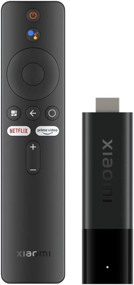 XIAOMI TV Stick 4K (2nd Gen) Streaming Device with Google TV, Dolby Vision & Atmos, Wi-Fi 6, Bluetooth Voice Remote – Black