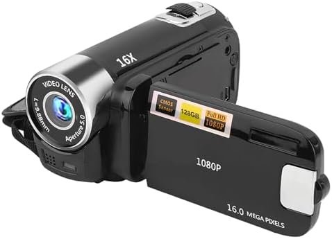 Digital Camcorder, DH-90 16X Digital Zoom 2.7 Inch Colourful Display Screen, High Definition Camera Image Video Shooting Camcorder US Plug 110-240V