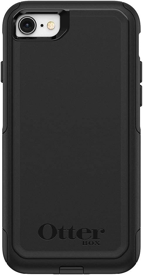 OtterBox iPhone SE 3rd & 2nd Gen, iPhone 8 & iPhone 7 (not Compatible with Plus Sized Models) Commuter Series Case – Black, Slim & Tough, Pocket-Friendly, with Port Protection