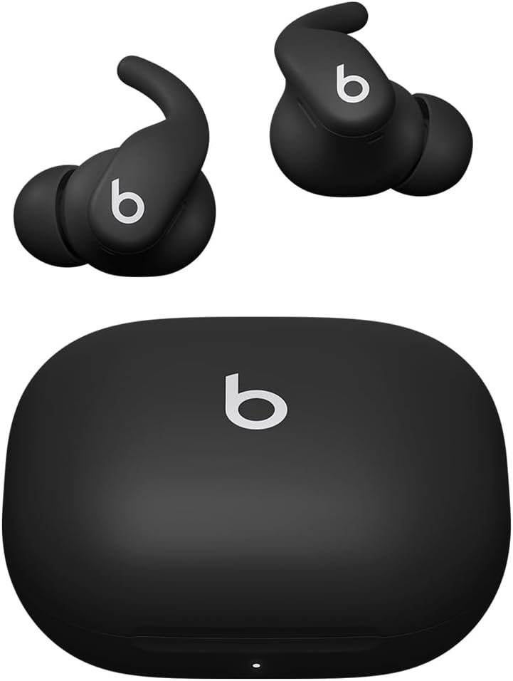 Beats Powerbeats Fit – Wireless Noise Cancelling Workout Earbuds with Secure-Fit Wingtips, Up to 30-Hour Battery Life, Sweat & Water Resistant, Apple & Android Compatible – Jet Black