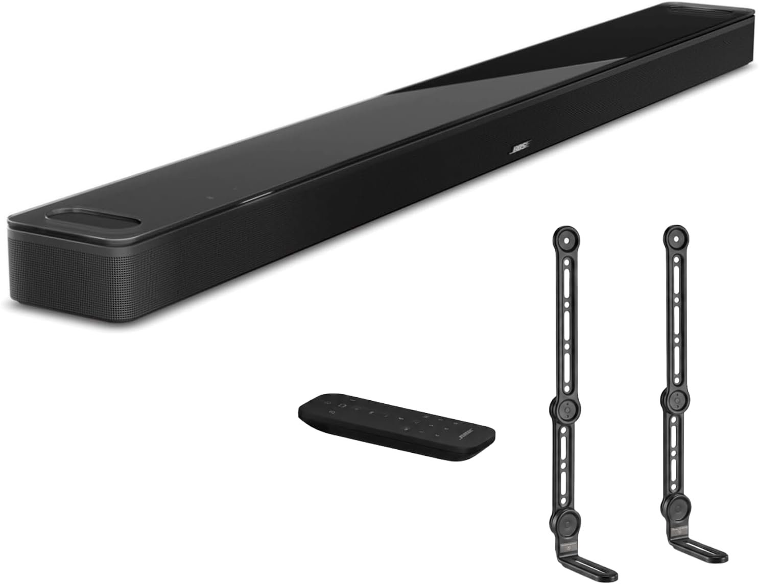 Bose Smart Ultra Dolby Atmos Soundbar with TV/Wall Mount Bundle (Black) | Includes Turnstile universal wall mount pair for clean setup with mounted TVs