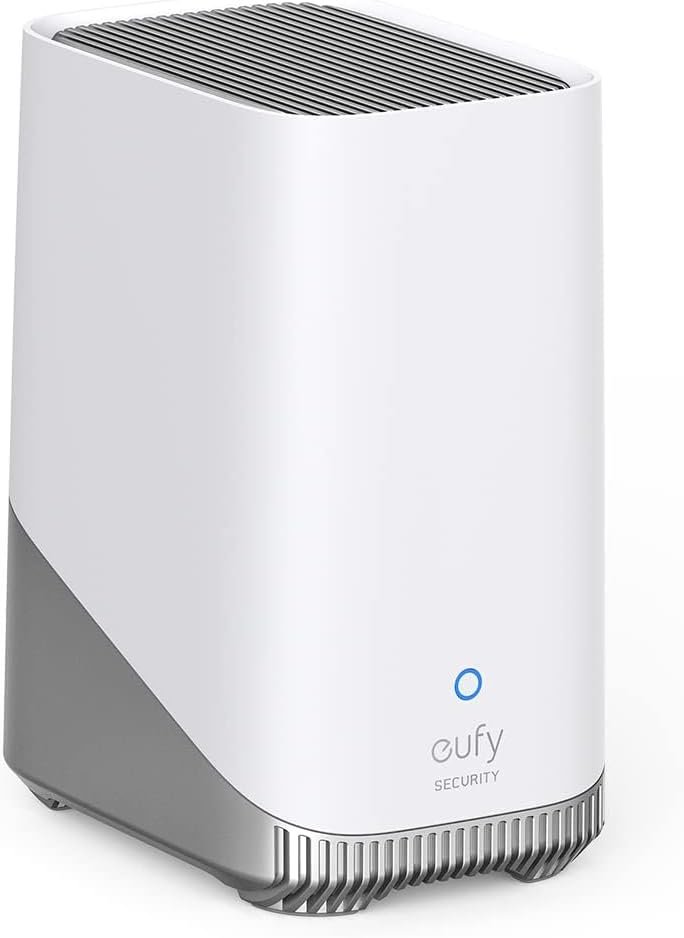 eufy Security HomeBase 3 (HomeBase S380), Smart Hub for eufy Devices, Up to 16 TB Expandable Local Storage, BionicMind AI Facial Recognition, Advanced Encryption, No Monthly Fee