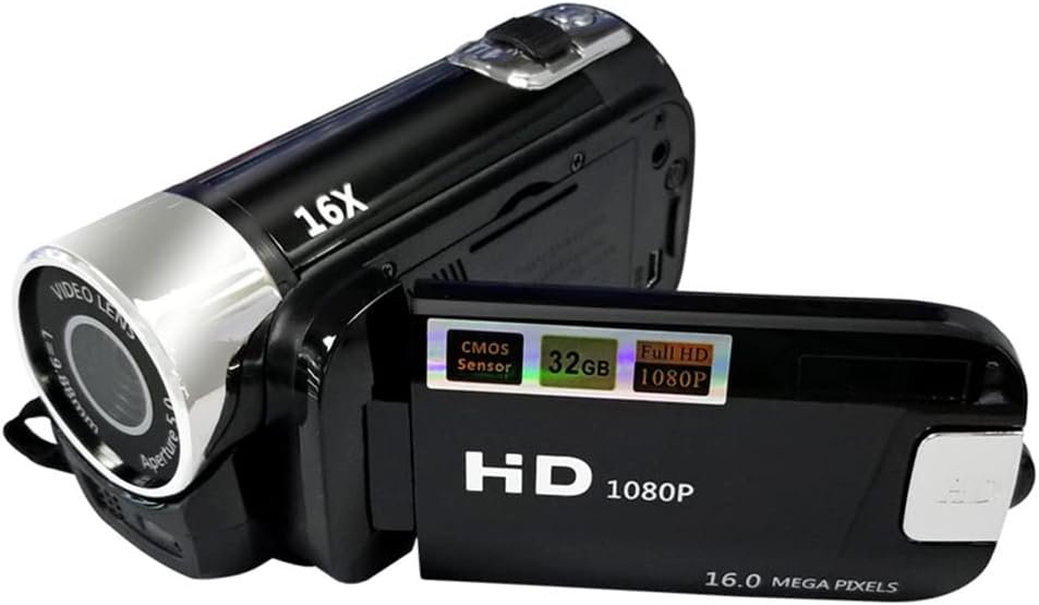 Andoer Portable 1080P High Definition Digital Video Camera DV Camcorder 16MP 2.7 Inch LCD Screen 16X Digital Zoom Built-in Battery