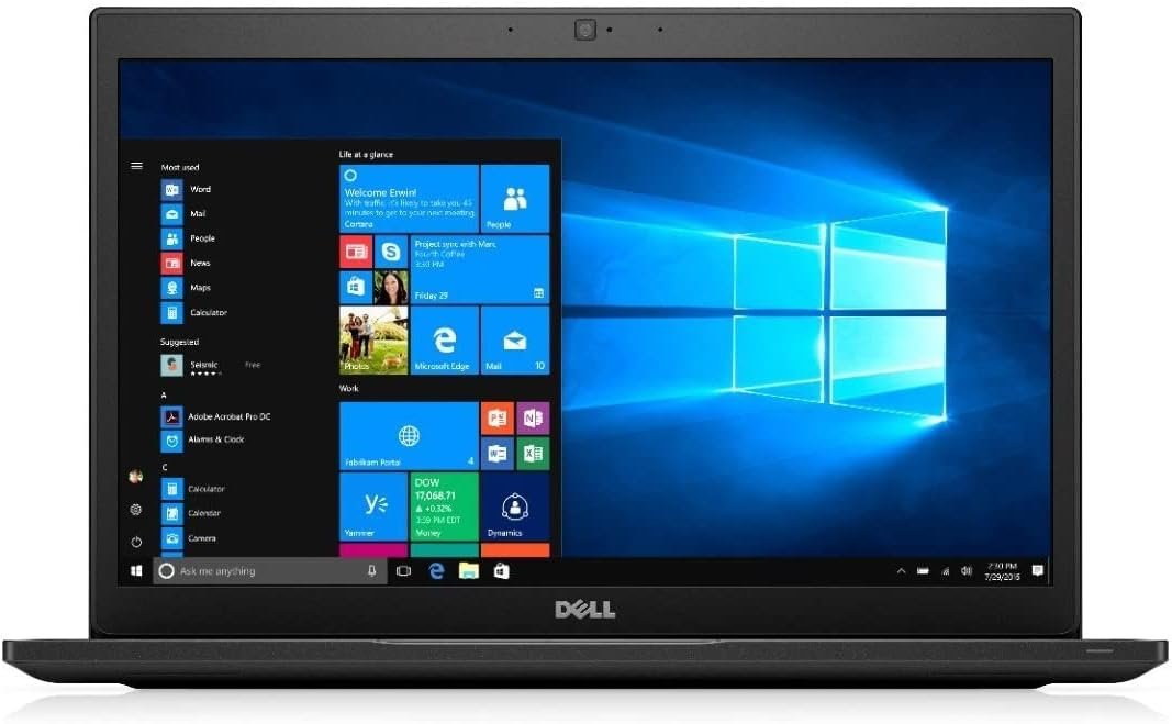 Dell Latitude 7480 Ultrabook | Intel Core i7 7th Gen CPU | 32 GB RAM – 1 TB SSD | 14″ FHD Display with Webcam | Wi-Fi | Bluetooth | HDMI Port | Microsoft Office | Windows 11 (Renewed)