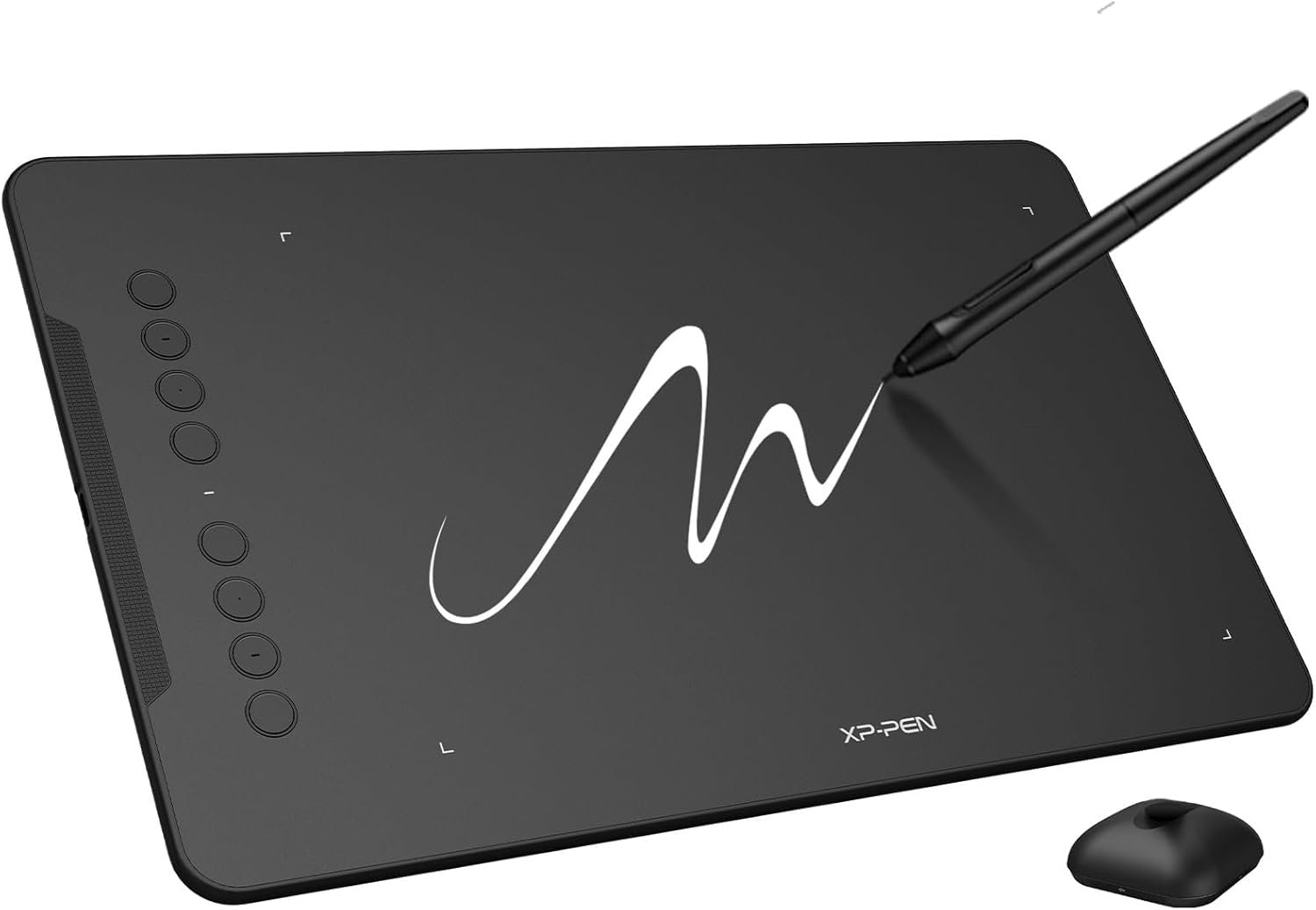 XPPen Updated Deco 01 V3 Drawing Tablet-16384 Levels of Pressure Battery-Free Stylus, 10×6 Inch OSU Graphic Tablet, 8 Hotkeys for Digital Art, Teaching, Gaming Drawing Pad for Chrome, PC, Mac, Android