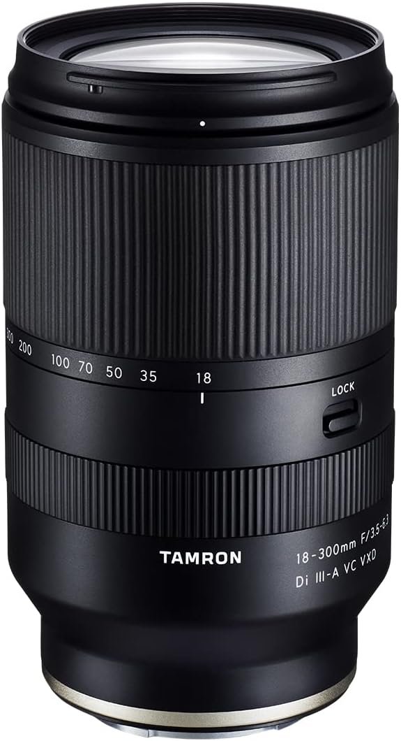Tamron 18-300mm F/3.5-6.3 Di III-A VC VXD Lens for Sony E APS-C Mirrorless Cameras (Black)