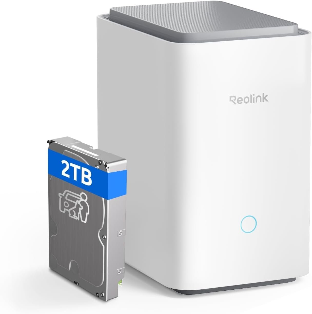 REOLINK Home Hub Pro, Centralized Control for up to 24 REOLINK Security Cameras, up to 16TB HDD Storage, 2TB HDD Included, AES-128 Encryption, 16MP Streaming, Wi-Fi 6, 120dB Siren. No Monthly Fees