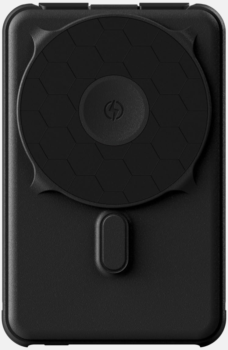 Ridge Magnetic Power Bank Battery Pack 10,000mAh – Fast Charging, Compatible with MagSafe – Portable Charger Powerbank – with Built in Cables, Wireless Charging & Magnetic Attachment (Matte Black)