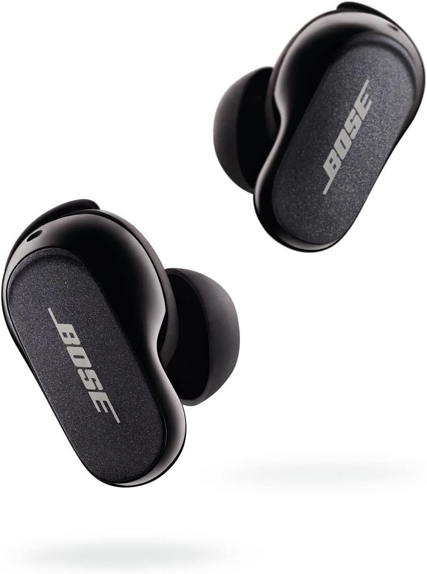 Bose QuietComfort Earbuds II, Wireless, Bluetooth, World’s Best Noise Cancelling In-Ear Headphones with Personalized Noise Cancellation & Sound, Triple Black (Renewed)
