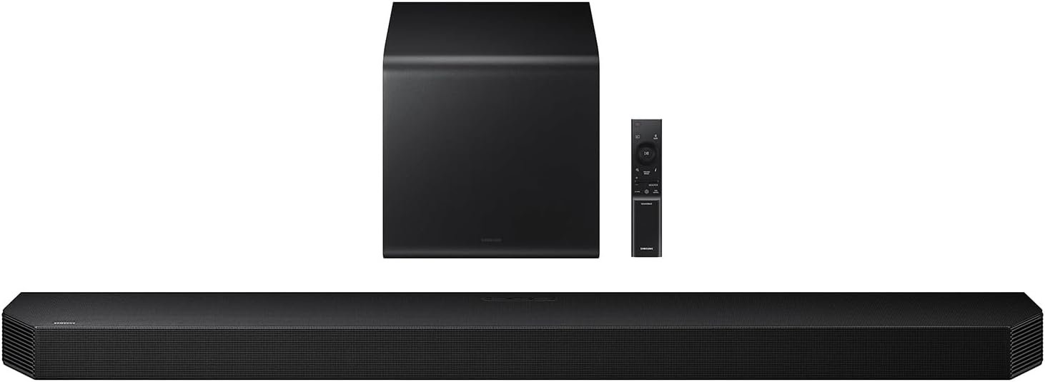 Samsung Q-Series Soundbar HW-Q800H 5.1.2ch with Wireless Subwoofer, Wireless Dolby Atmos, Q-Symphony, SpaceFit Sound Pro, Adaptive Sound, Game Mode Pro, Alexa Built-in (2026 Model)