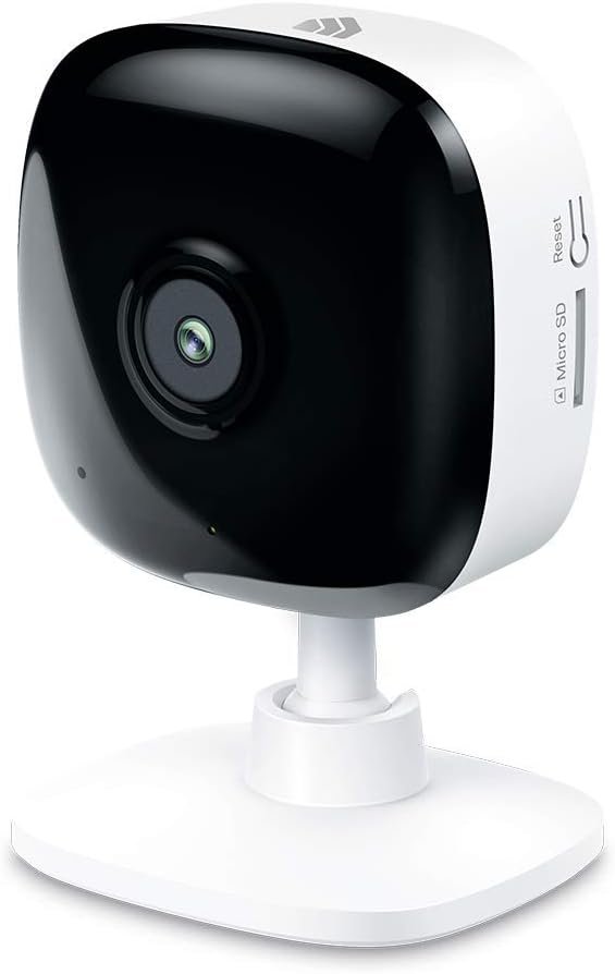Kasa 1080p Indoor Wired Security Camera – Works as a Baby Monitor & Pet Camera, Motion Detection & Tracking, 2-Way Audio, Night Vision, Subscription-Free Local Storage or Optional Cloud, EC60