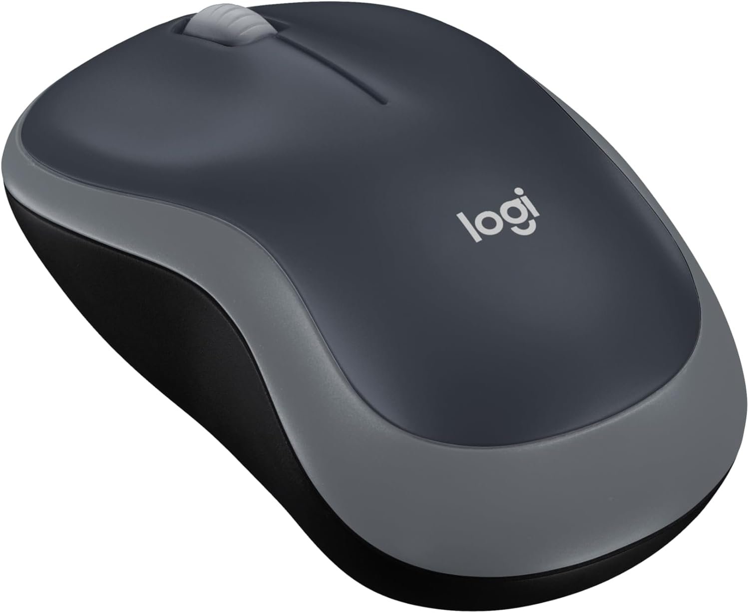 Logitech M185 Wireless Mouse, 2.4GHz with USB Mini Receiver, 12-Month Battery Life, 1000 DPI Optical Tracking, Ambidextrous, Compatible with PC, Mac, Laptop – Swift Grey