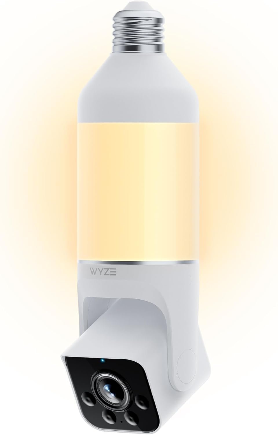 WYZE Bulb Cam – 2K HD Smart Light Bulb Security Camera with Color Night Vision, 800-Lumen Dimmable LED, 160° Wide View, Motion Detection & Siren, E26 Socket, Alexa/Google/IFTTT