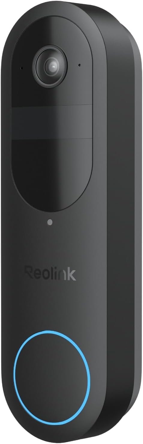 REOLINK Battery Video Doorbell (2nd Gen) 2K Wireless&Wired Outdoor Camera | No Subscription Local Storage, 150°×150° Head-to-Toe View, Dual-Band Wi-Fi, Live View with Two-Way Talk, Smart Detection