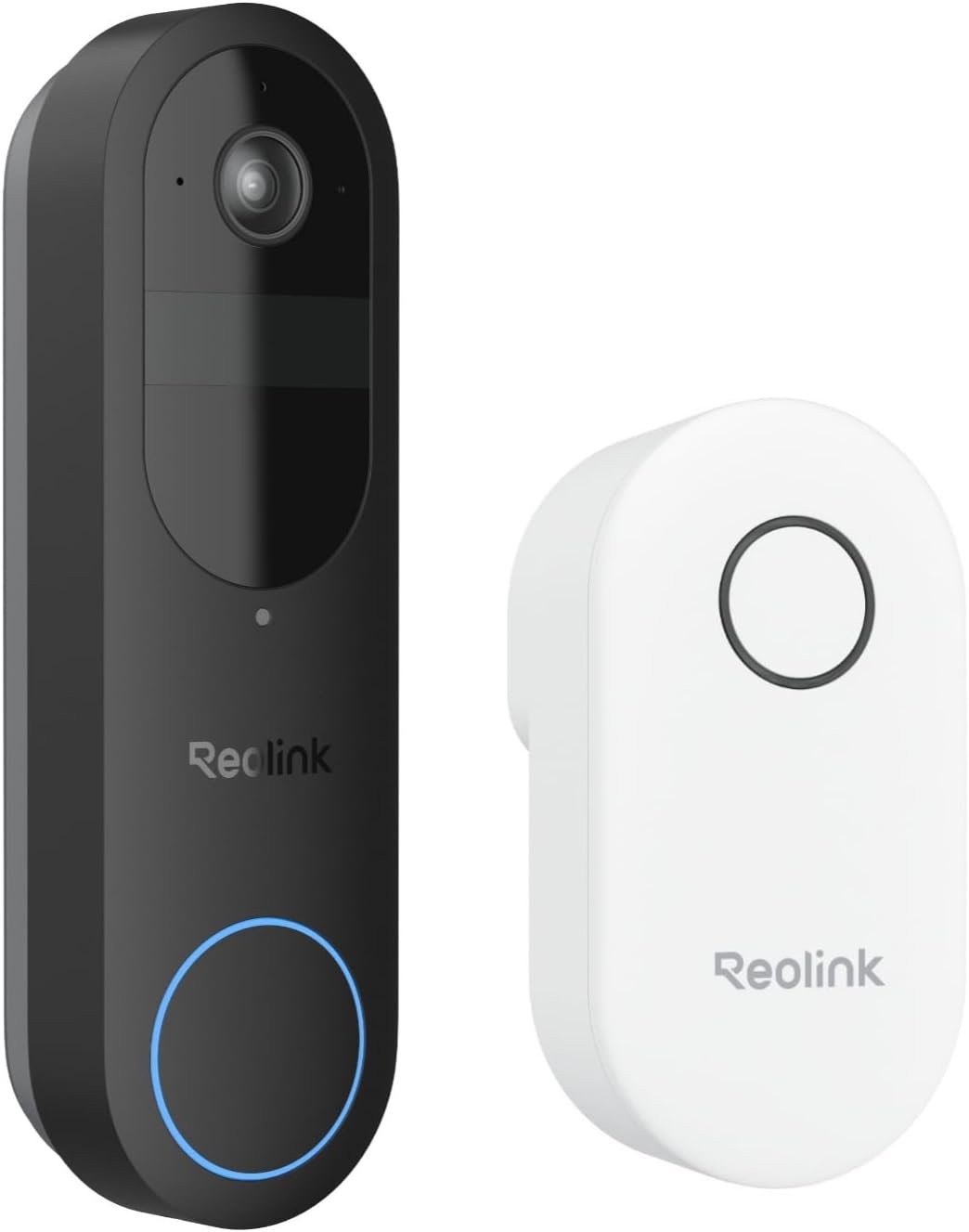 REOLINK Video Doorbell Camera with Chime, 1:1 Head-to-Toe View, 2.4/5 GHz WiFi, Person/Vehicle/Package Detection, No Monthly Fees