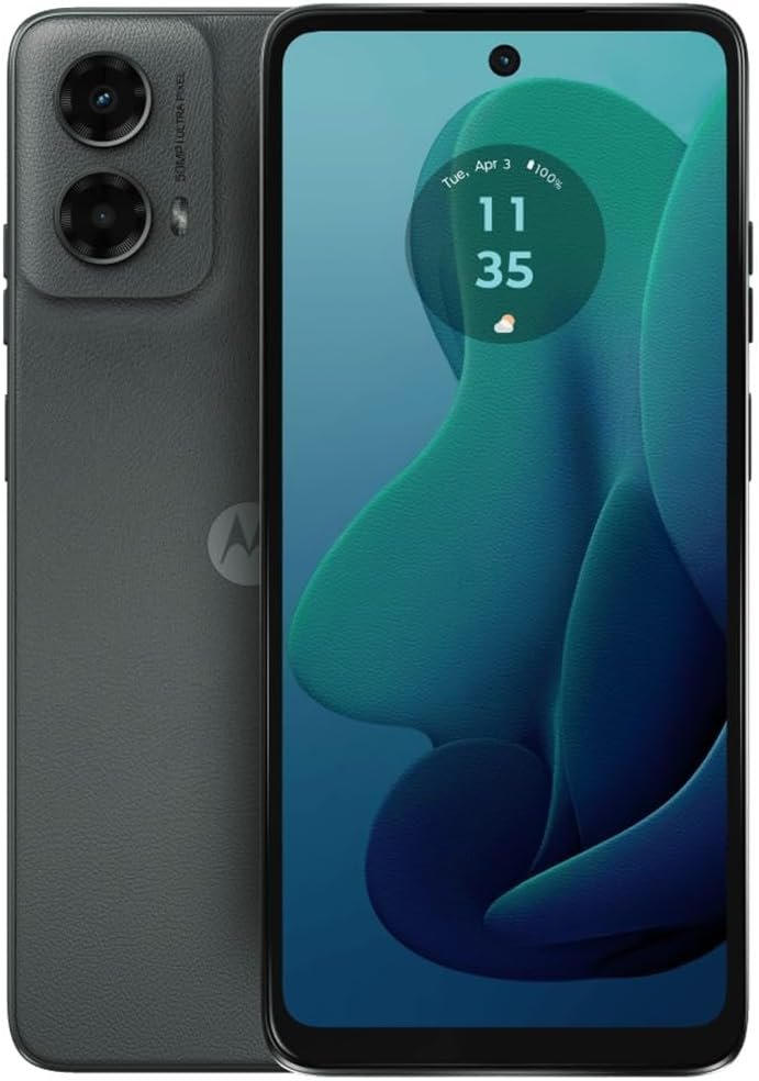 Motorola Moto G 5G 2024, 128GB + 4GB RAM, Sage Green – Unlocked (Renewed)