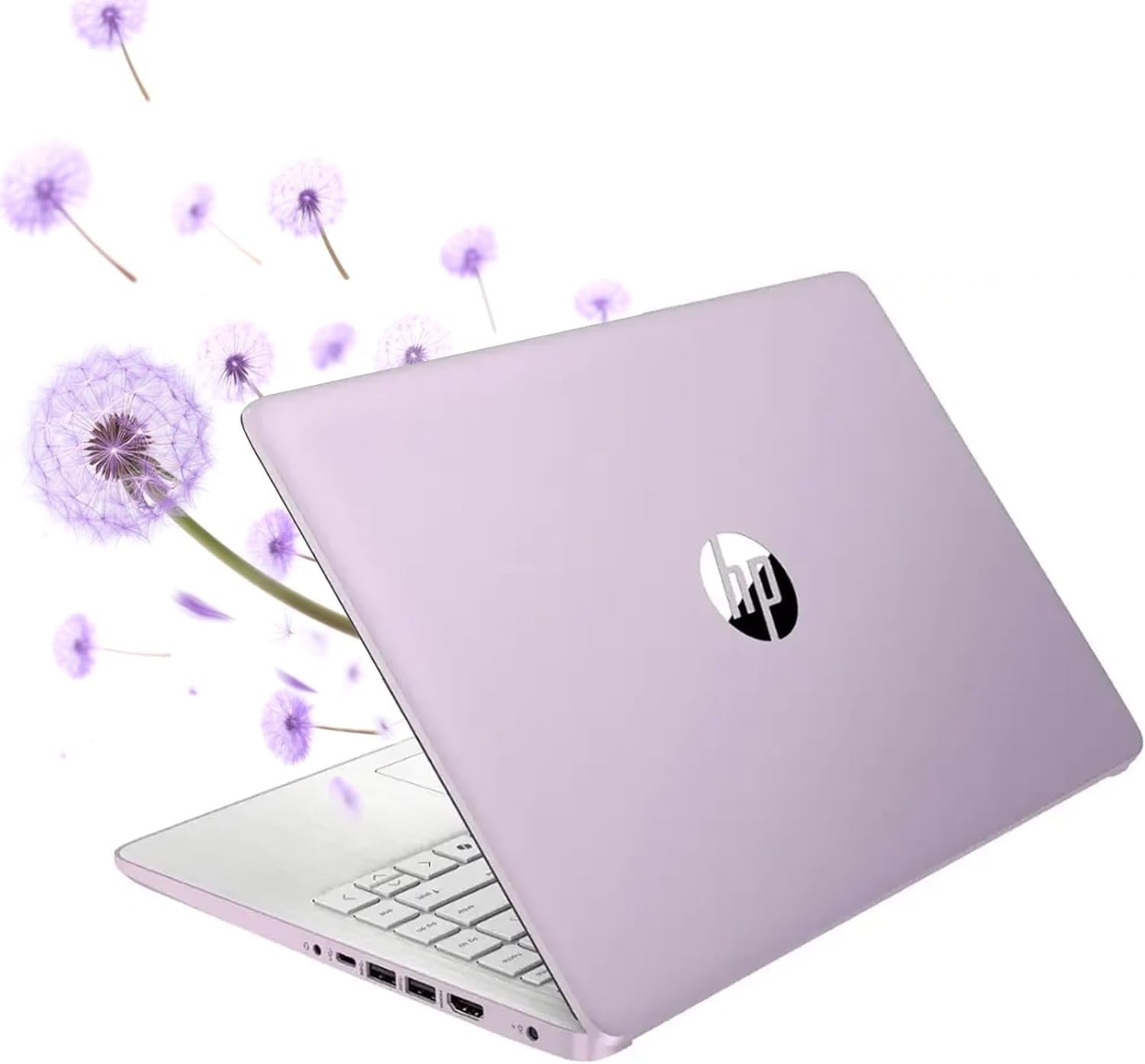HP 14″ HD Student Business Laptop, Intel Quad-Core N150, 8GB RAM, 128GB UFS, 1 Year Office 365, Slim Design, Webcam, HDMI, Bluetooth, WiFi, Win 11 S, Honey Lavender