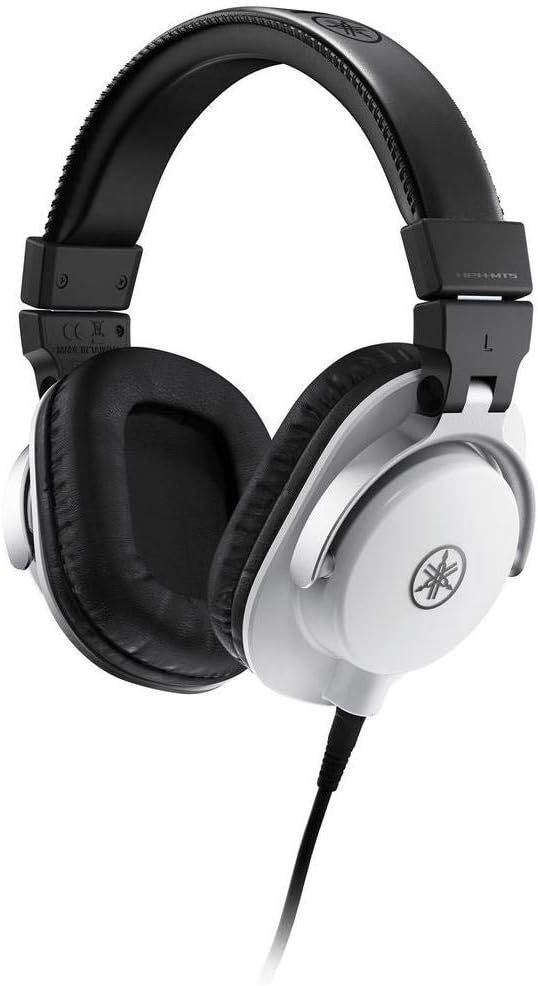 Yamaha HPH-MT5 Monitor Headphones, White, (HPH-MT5W)