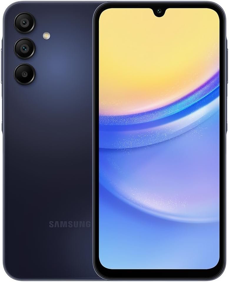 Samsung Galaxy A15 5G, 128GB, Blue Black – Unlocked (International Version) (Renewed)