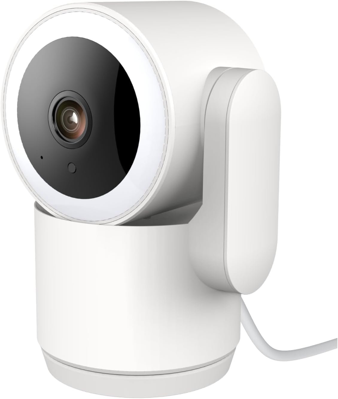 Luna 2K Indoor Cameras for Home Security, 2.4GHz & 5GHz WiFi, 360-Degree Pan-Tilt, Built-in Spotlight, Human Auto Tracking, Siren, Pet/Dog/Baby Camera with Phone app, White (2026 Upgrade Version)