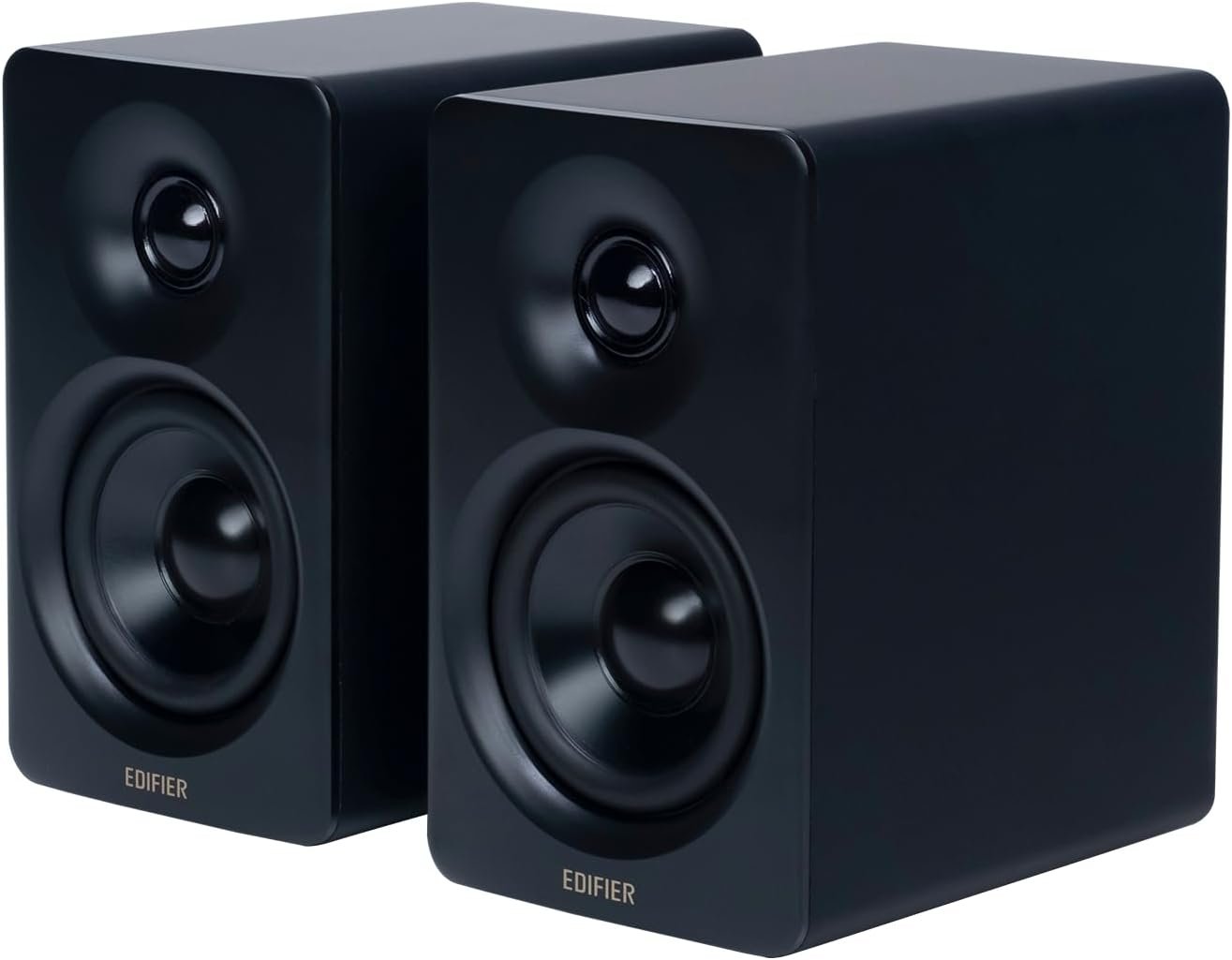 Edifier M60 Multimedia Speaker Bluetooth 5.3, 66W RMS, Hi-Res Audio & Hi-Res Wireless Audio, LDAC,3″ Mid Bass & 1″ Tweeter, USB-C & Aux Inputs, Compact Desktop Speaker – Black