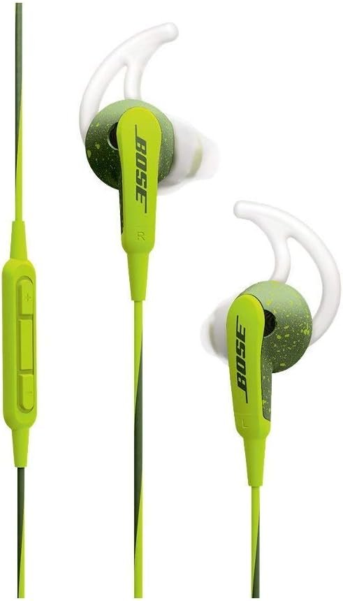 Bose SoundSport In-Ear Headphones For Apple Devices (741776-0030) – Energy Green (Renewed)