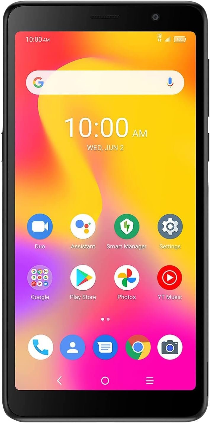 TCL A30 Unlocked Smartphone with 5.5″ HD+ Display, 8MP Rear Camera, 32GB+3GB RAM, 3000mAh Battery, Android 11, Prime Black