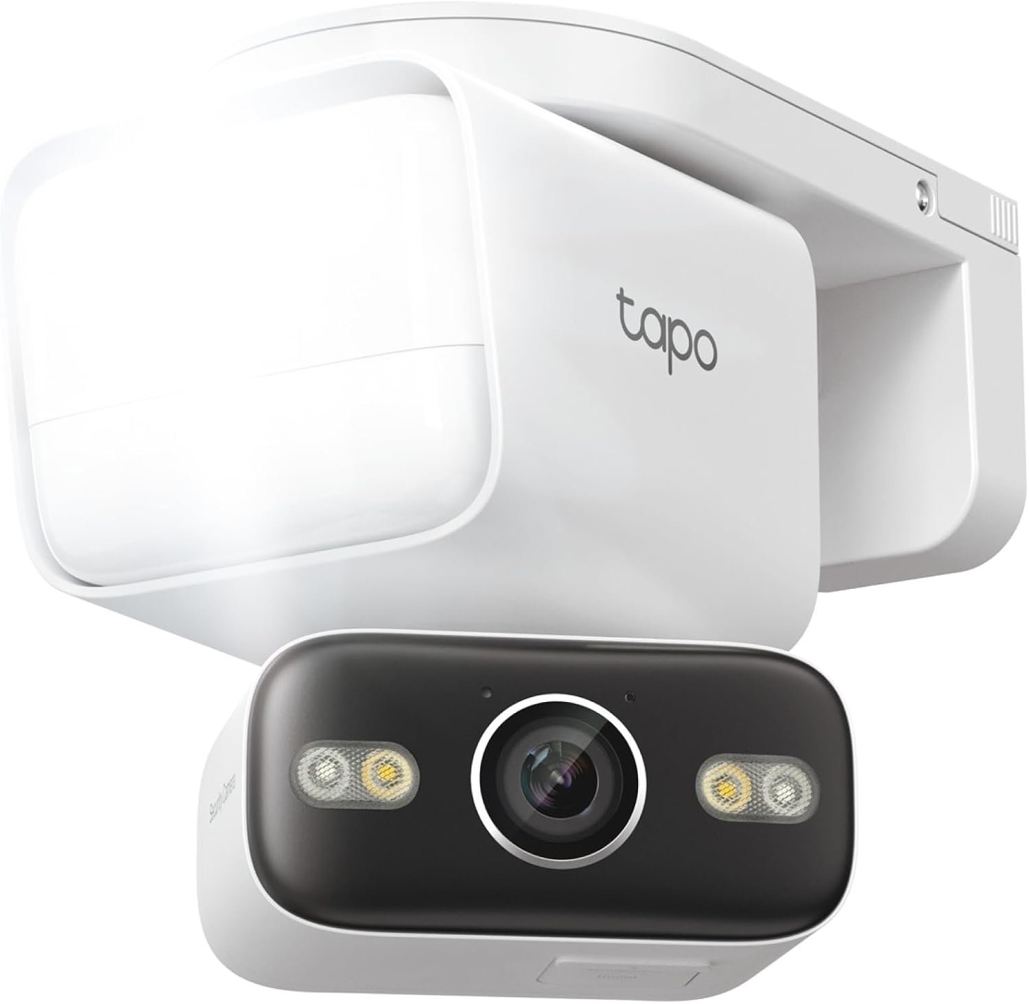 Tapo 2K Outdoor Pan/Tilt Wired Floodlight Security Camera – 1500 Lm Dimmable, 360° AI Motion Tracking, Person/Vehicle Detection, 24/7 Recording, Subscription-Free Local Storage or Optional Cloud, C710